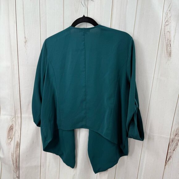 Torrid Women’s 1X Blue Green Open Cardigan Plus Size - Picture 4 of 5
